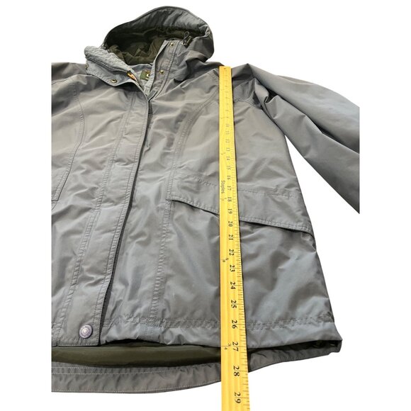 L.L. Bean Gore-Tex Blue Waterproof Jacket Hooded Full-Zip Womens XL - Picture 8 of 10